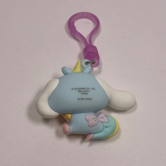 Sanrio Cinnamoroll Unicorn Plush Keychain Charm Bag Accessory Kawaii Blue Pink‎ - Picture 6 of 6